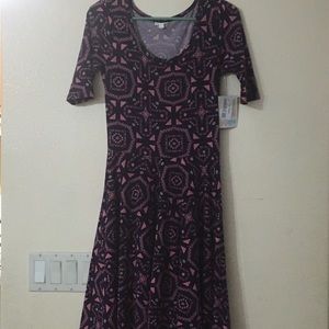 Printed Lularoe Nicole Dress size small